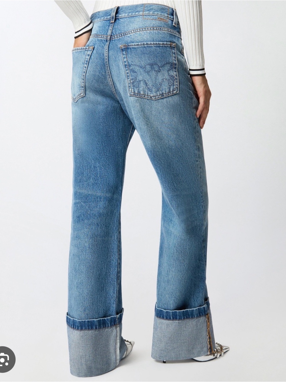 PINKO
folded-hem jeans